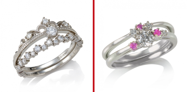 Disney unveils line of paired engagement/wedding rings just in time for June brides