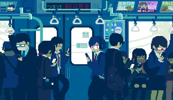 Feast your eyes on yet more adorable 8-bit GIFs depicting daily life in Japan