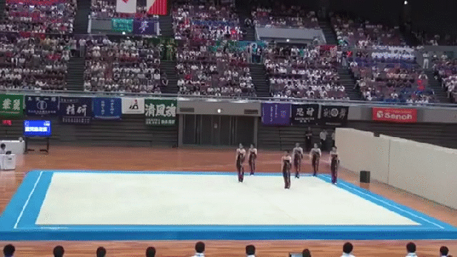Boys’ rhythmic gymnastics performances to Attack on Titan, Yokai Watch themes impress, entertain