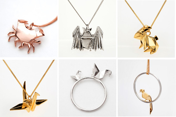 Night of paper-folding with a Japanese friend leads to creation of beautiful “origami jewellery”