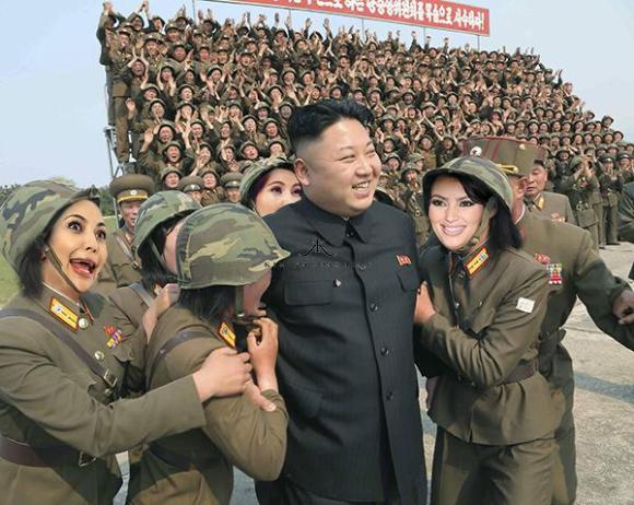 North Korean Women Pornography - Kim Jong-un visits North Korean women soldiers, internet Photoshop battle  ensuesã€Picsã€‘ | SoraNews24 -Japan News-