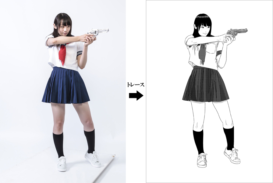 Drawing Anime Characters by Using Reference Photos (Captain Tsubasa) -  YouTube