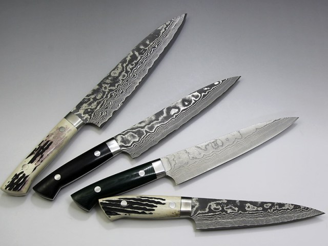 Japanese Nickel Damascus knives look exquisite and a little like they’re slipping out of reality