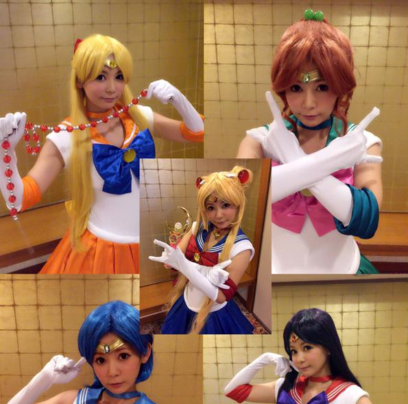 Japanese celebrity Shoko-tan cosplays as the entire core cast of Sailor Moon 【Photos】