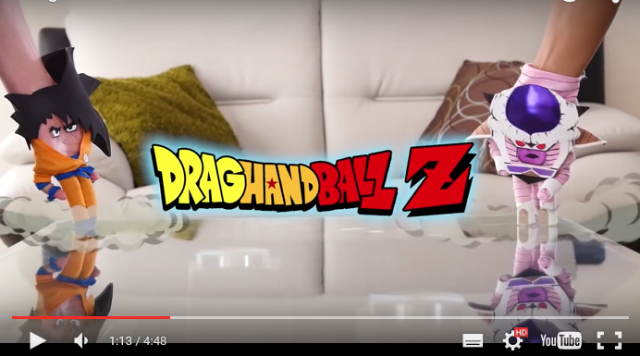 Fans replace Dragon Ball Z’s animation with finger puppets, keep the awesome fighting 【Video】
