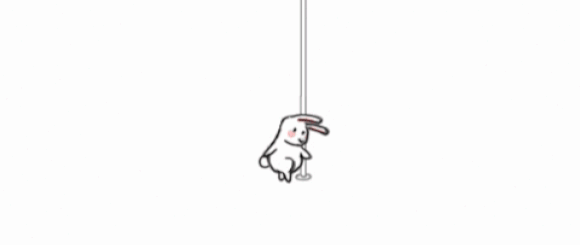 This adorable tubby bunny wants to pole-dance for you【GIF】