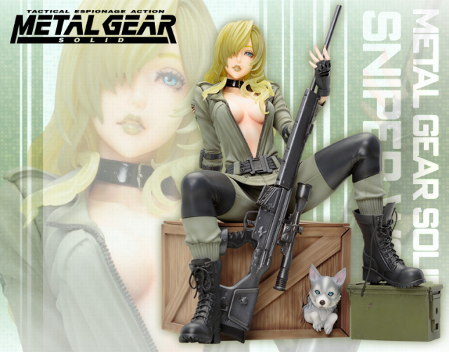 New female Metal Gear figure features a heaping helping of suggestiveness…and a doggy! 【Photos】