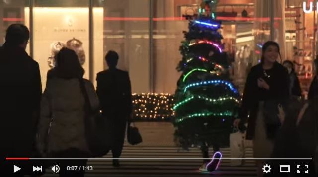 Living Christmas tree starts “Uber Illumination” service from Tokyo