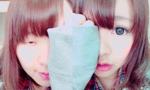 Japanese cosmetic artist posts photo with only half her face made up