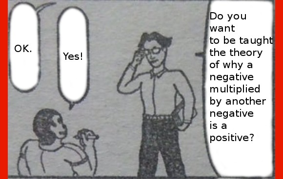 Japanese comic explains why a negative multiplied with another negative ...
