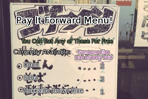 pay it forward menu top