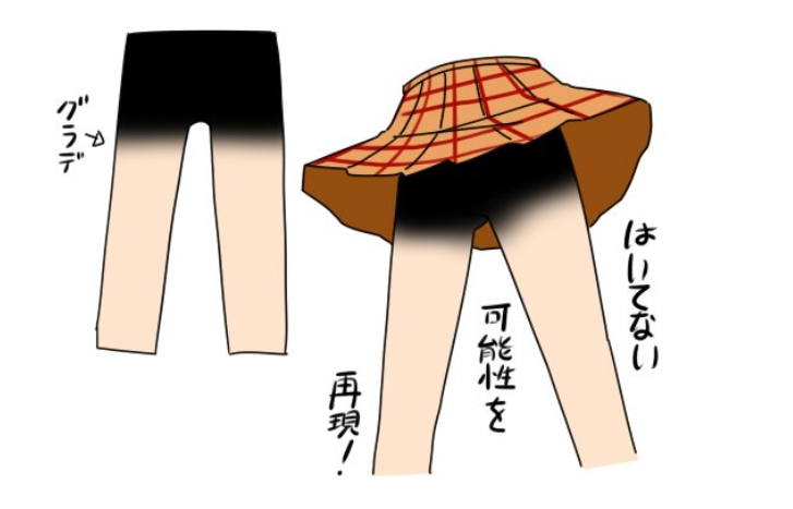 Censored cosplay tights: A new concept in keeping your undies