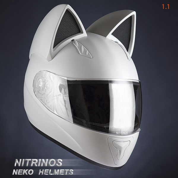 Neko motorcycle helmets featuring cute cat designs are purrfect for