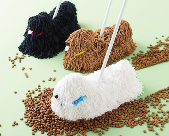 Mop dogs are here to clean your floors with their furry bodies