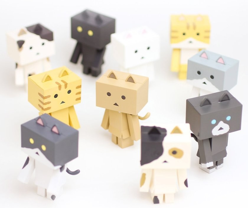New anime features Nyanbo, the adorable box-shaped cardboard cat ...