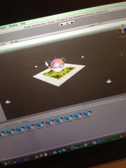 4 - Unity scene with 4 camera in virtual space