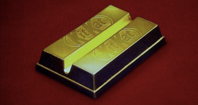 Nestlé Japan is giving away Kit Kats that aren’t a special flavor, but solid gold!