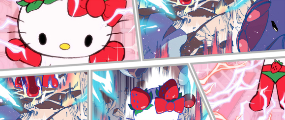 Superhero Hello Kitty robot Ichigoman is back with a new manga!