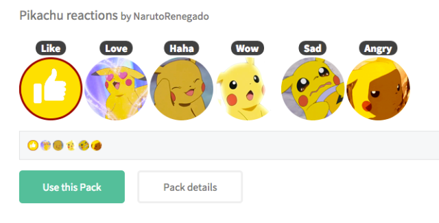 Facebook’s “reactions” get a facelift with Reaction Packs: Sailor Moon, Pokémon and more