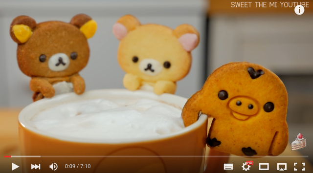 Want something sweet to add to your drink? Make some Rilakkuma cup-hanging cookies!【Video】