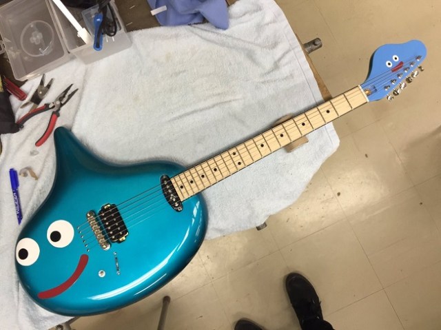 Slime-y guitar is not something you will find in a Dragon Quest game, but you can in real life