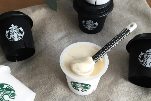 Starbucks in Korea adds a new item to its menu: custard pudding!