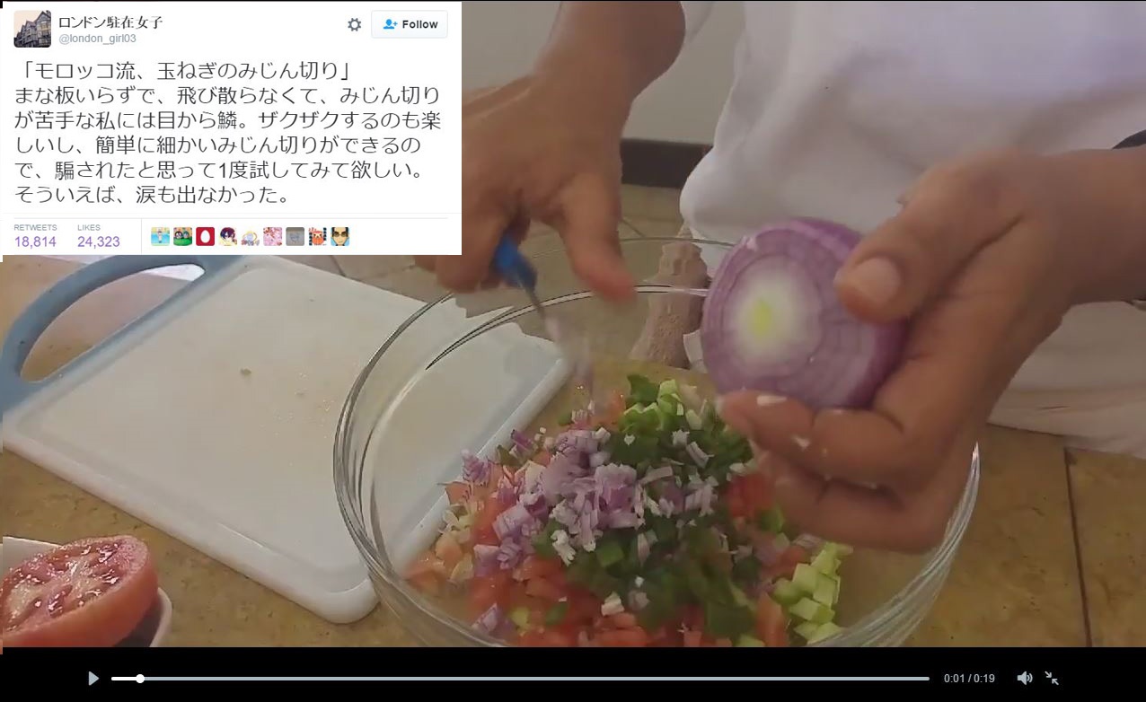 Novel way to dice onions quickly may reduce time and tearing up…but may