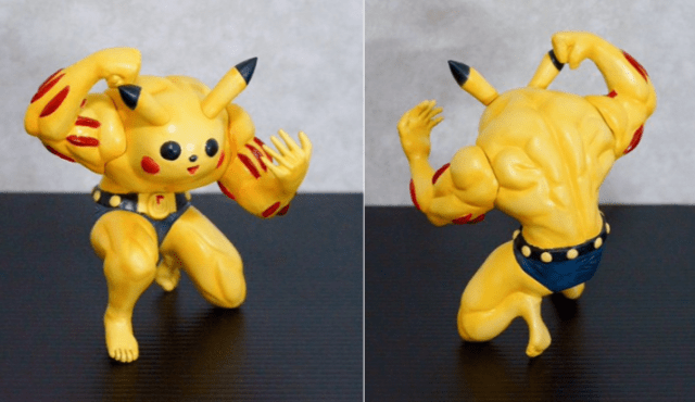 You can never unsee this figure of Machochu, the nightmare mashup of Pikachu and Machoke【Photos】