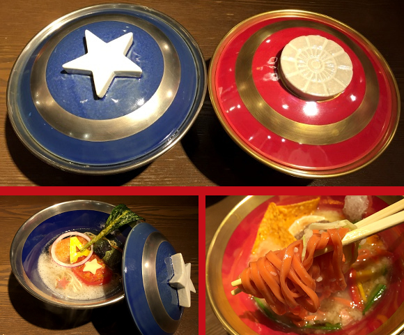 Awesome Captain America and Iron Man Ramen now being served at Tokyo restaurant 【Photos】