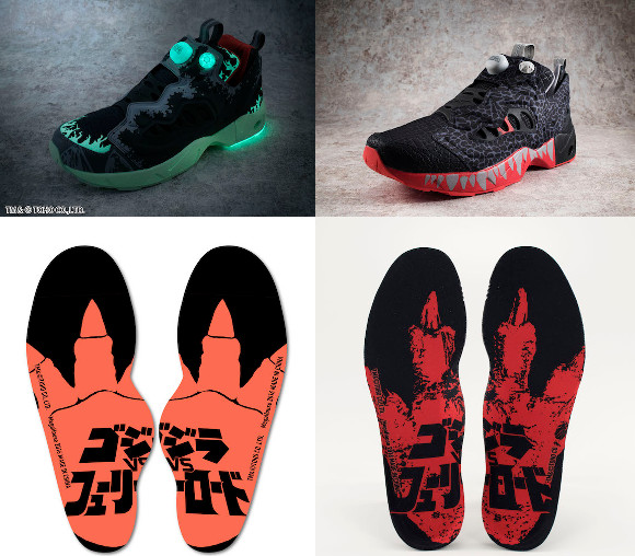 GODZILLA BLACK/MDM/MGH SOLID GREY Sneakers Reebok INSTAPUMP FURY ROAD GODZ Ver