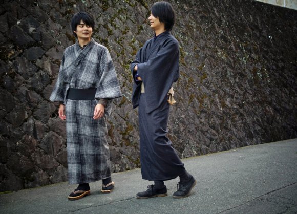 Tweed kimono