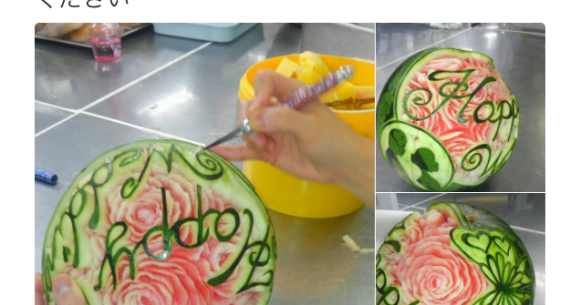 in het midden van niets handelaar Piepen Japanese dad wows internet with amazing watermelon art | SoraNews24 -Japan  News-