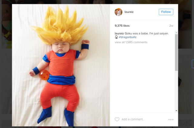 Four-month-old is a rising star in the cosplay world and she doesn’t even know it【Photos】