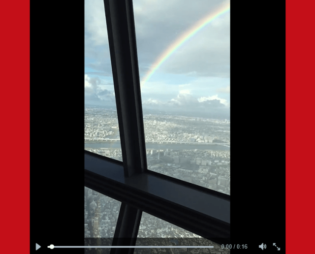 Amazing circular rainbow spotted in Tokyo【Video】