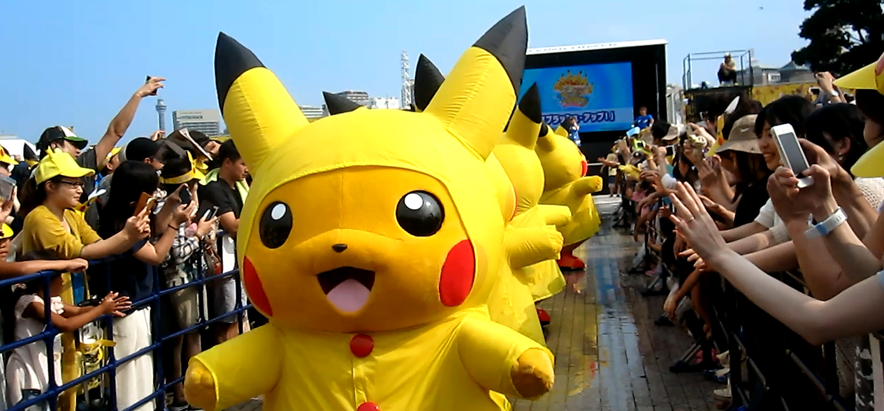 Japan’s Pikachu Outbreak 2016! Pokémon get wet and wild in Yokohama ...