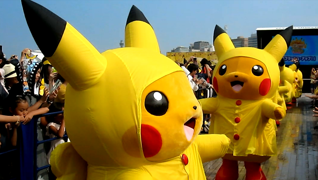 Japan’s Pikachu Outbreak 2016! Pokémon get wet and wild in Yokohama ...