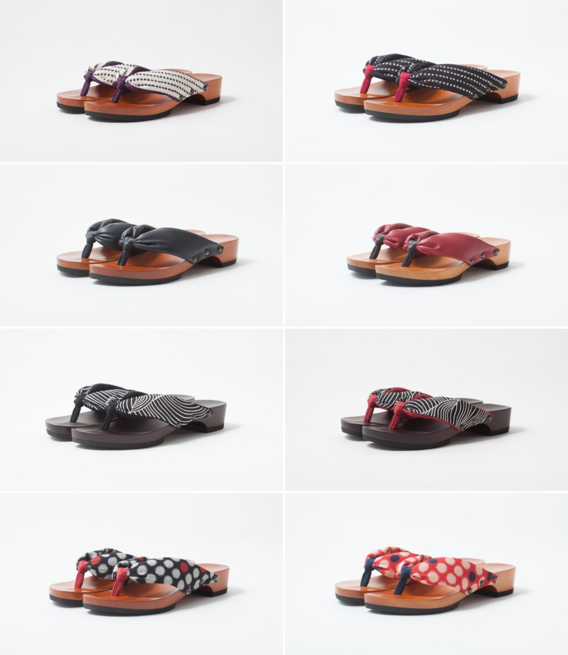 Traditional Japanese wooden footwear redesigned as indoor slippers to