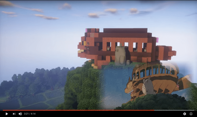 World of My Neighbor Totoro stunningly recreated in Minecraft