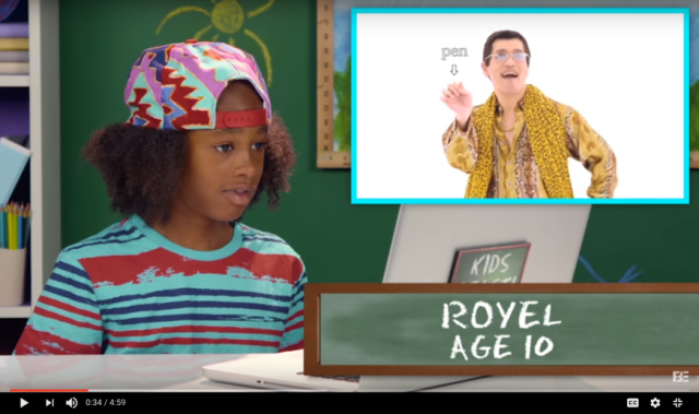 Kids react to Pen Pineapple Apple Pen music video 【Video】