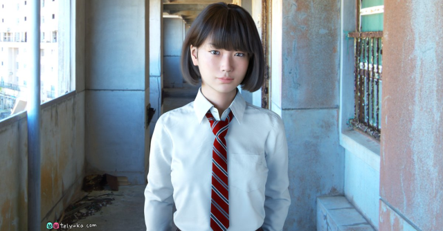 Japan’s hyper-realistic CG schoolgirl moves for the first time in new video【Video】