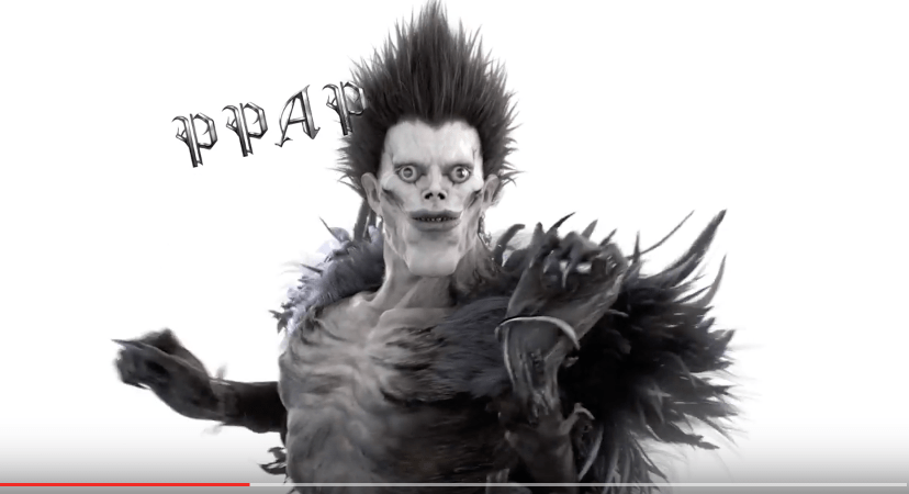 Ryuk from Death Note performs Pen-Pineapple-Apple-Pen in official ...