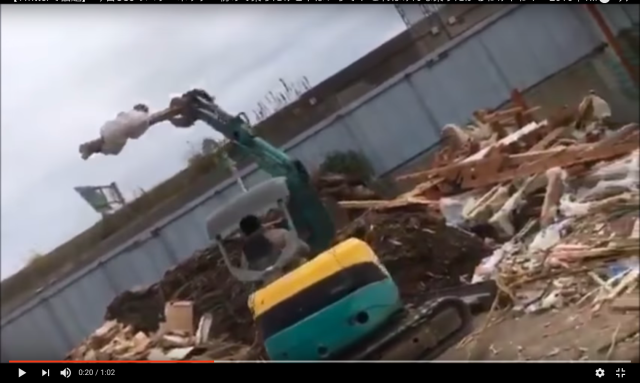 Japanese “Harry Potter” seen flying over construction site【Video】