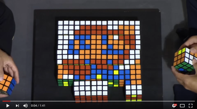 Mario enlists help from dozens of Rubik’s cubes in epic stop-motion adventure【Video】