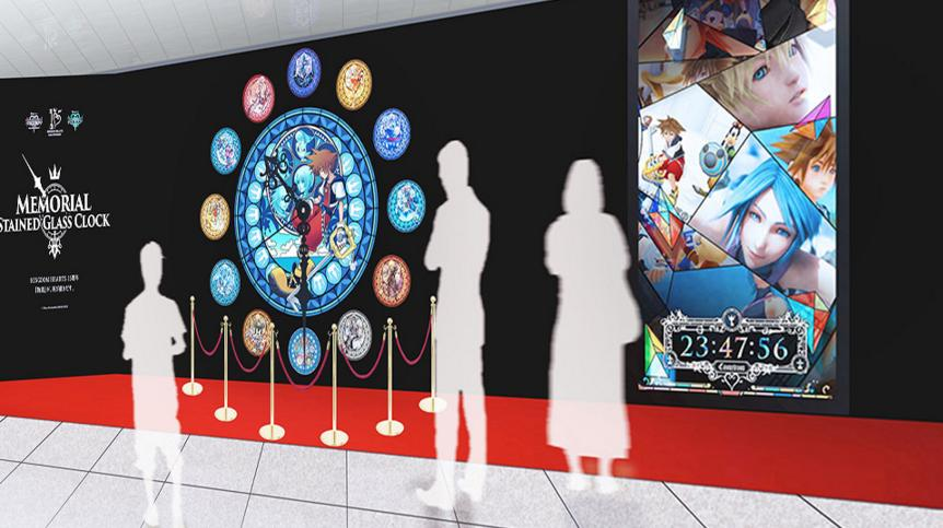 Disney KINGDOM HEARTS Art Quartz Wall Clock Square Enix/Official Goods