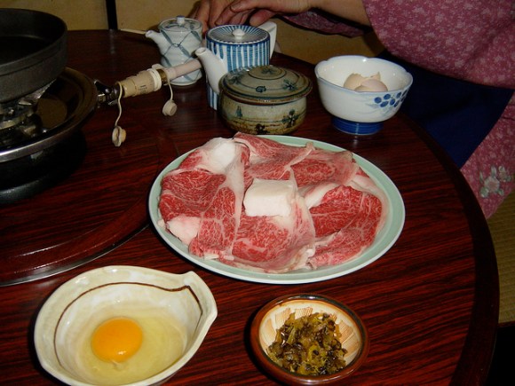 松阪牛のすき焼き