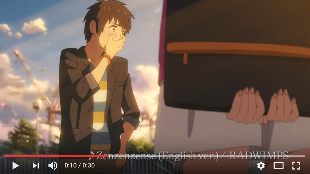 Official English version of anime Your Name's theme song sounds cool as  Japanese original【Video】 | SoraNews24 -Japan News-