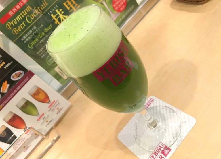Japan’s matcha green tea beer satisfies two cravings in an awesomely