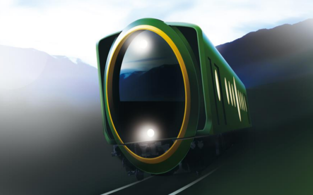 Crazy Kyoto train will have a giant lens motif taking up its entire front end
