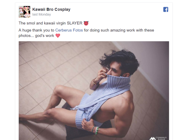 Virgin-killing sweater fandom busts out of Japan thanks to muscular foreign male cosplayer【Pics】