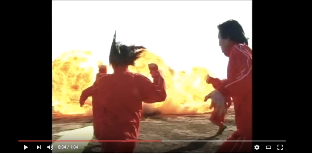 Funny ad slings sushi with explosions, cowboys and boobs